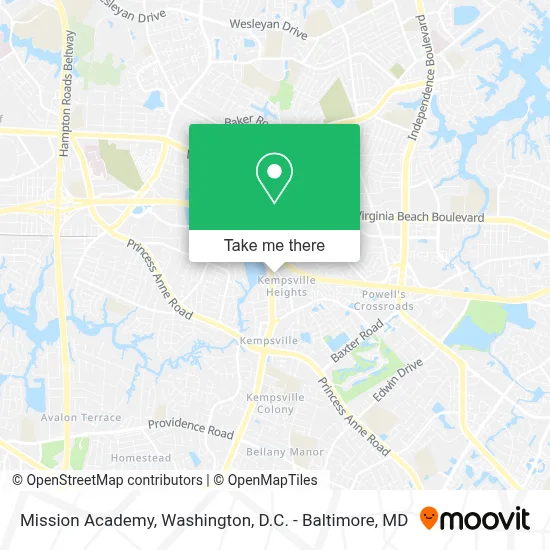Mission Academy map