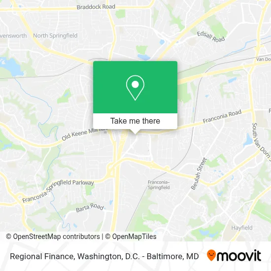 Regional Finance map