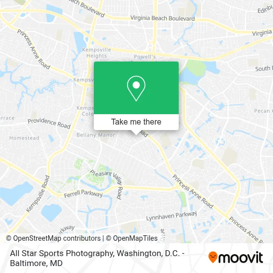 All Star Sports Photography map