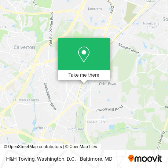 H&H Towing map