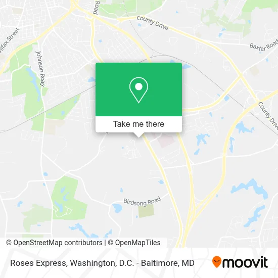 Roses Express map