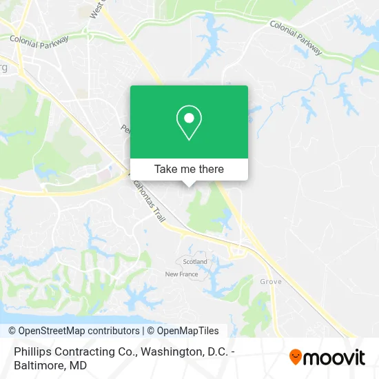 Phillips Contracting Co. map