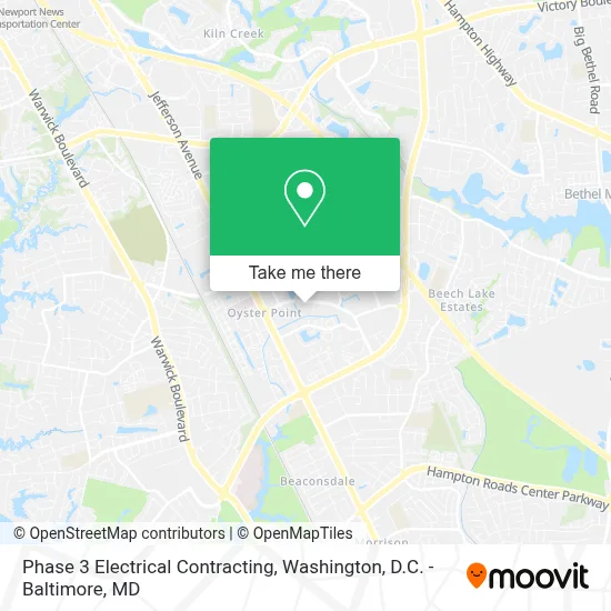 Phase 3 Electrical Contracting map