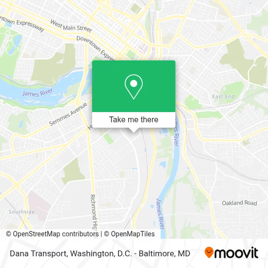 Dana Transport map