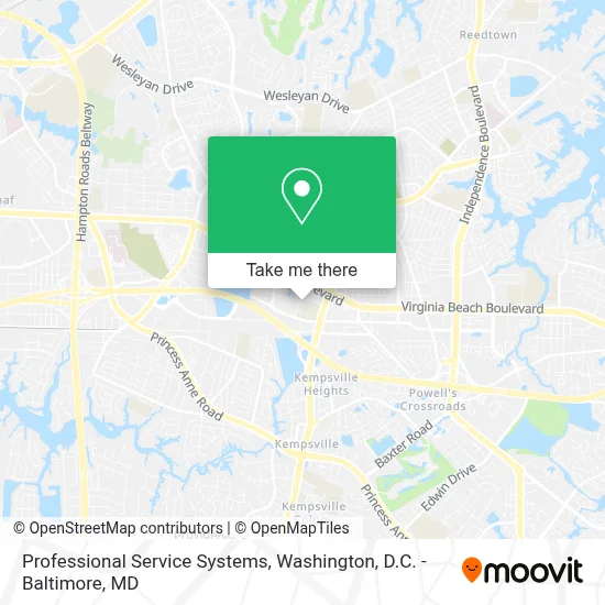 Professional Service Systems map