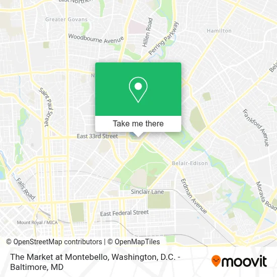 The Market at Montebello map