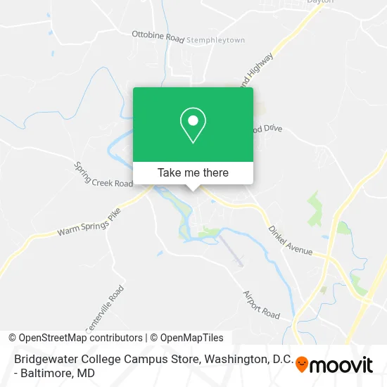 Bridgewater College Campus Store map