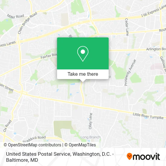 United States Postal Service map