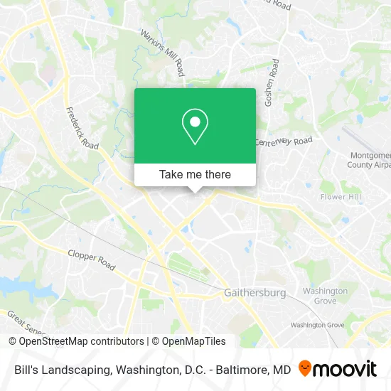 Bill's Landscaping map