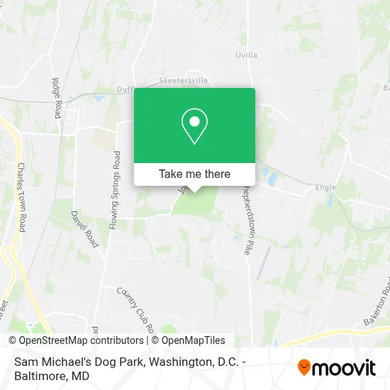 Sam Michael's Dog Park map