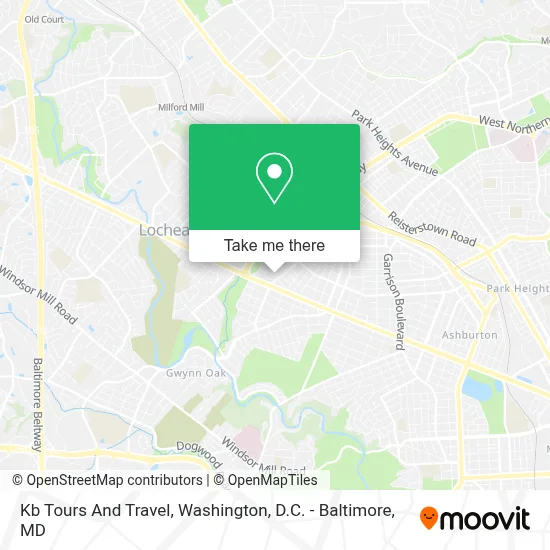 Kb Tours And Travel map