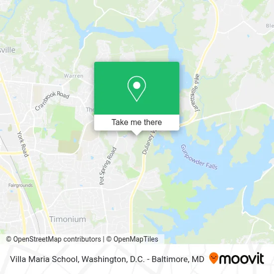 Villa Maria School map
