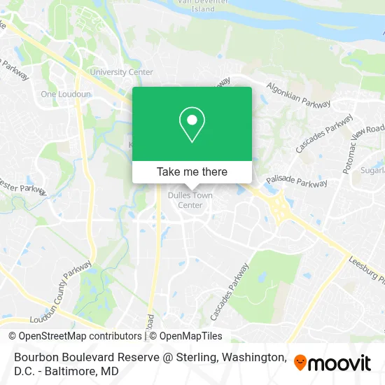 Bourbon Boulevard Reserve @ Sterling map
