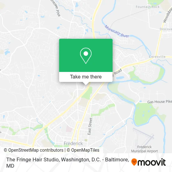 The Fringe Hair Studio map