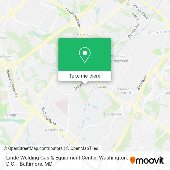 Linde Welding Gas & Equipment Center map