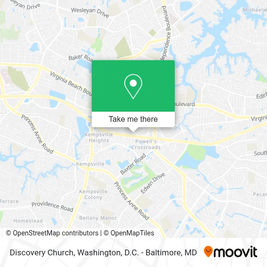 Discovery Church map