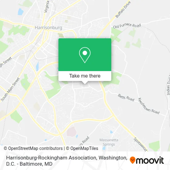 Harrisonburg-Rockingham Association map