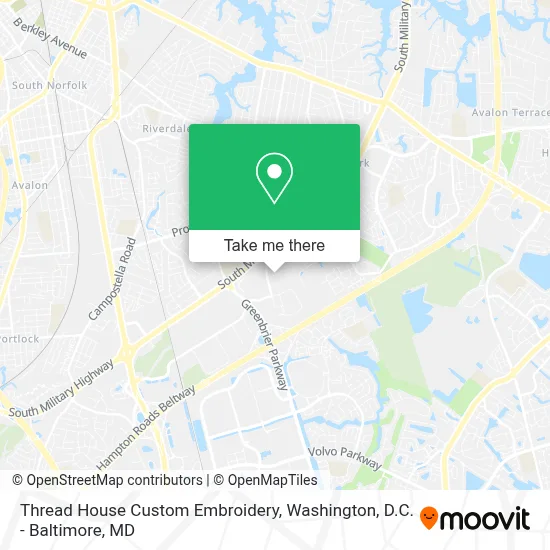 Thread House Custom Embroidery map