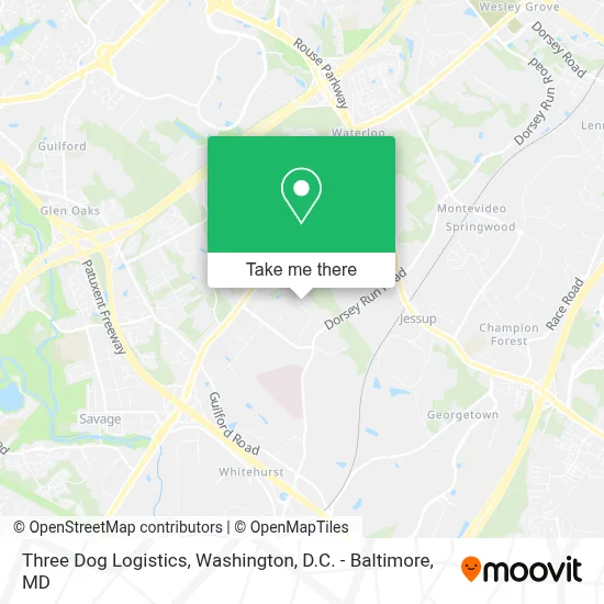 Three Dog Logistics map
