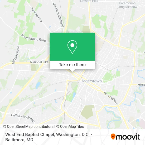 West End Baptist Chapel map