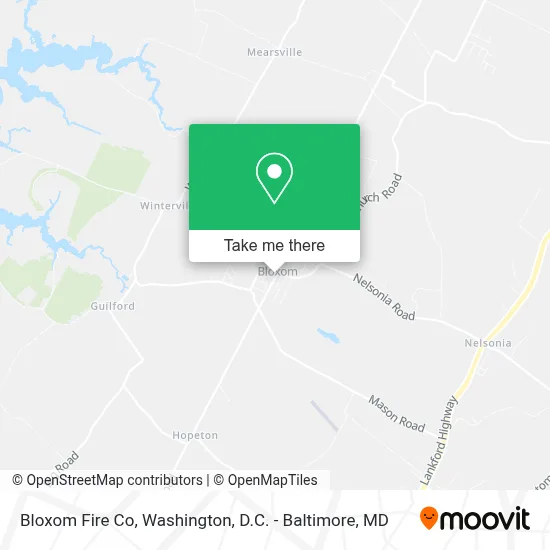 Bloxom Fire Co map