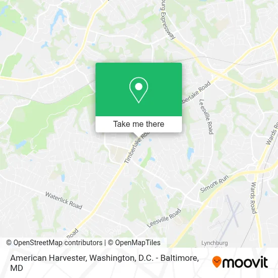 American Harvester map