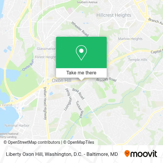 Liberty Oxon Hill map