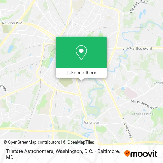 Tristate Astronomers map