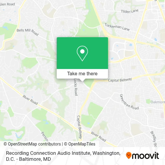 Recording Connection Audio Institute map