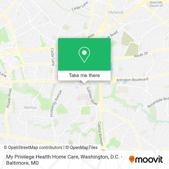 My Privilege Health Home Care map