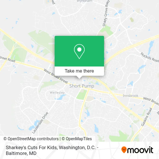 Sharkey's Cuts For Kids map