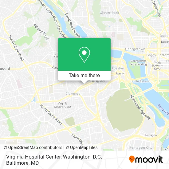 Virginia Hospital Center map