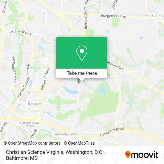 Christian Science Virginia map