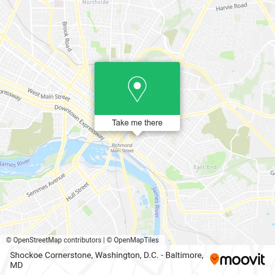 Shockoe Cornerstone map