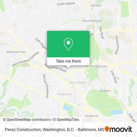 Perez Construction map