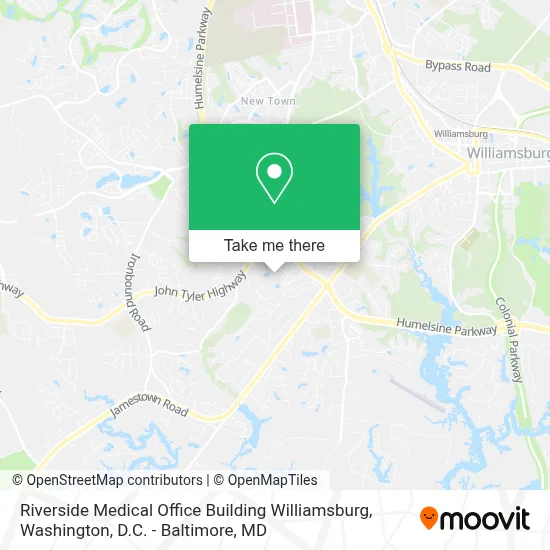 Riverside Medical Office Building Williamsburg map