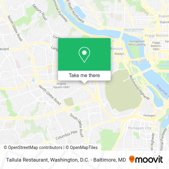 Tallula Restaurant map