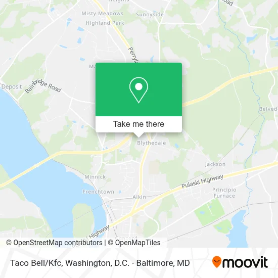Taco Bell/Kfc map