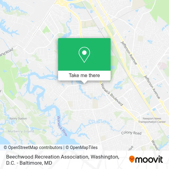 Beechwood Recreation Association map