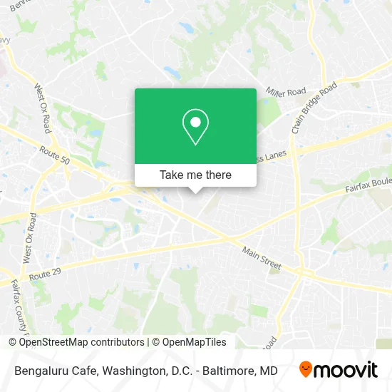 Bengaluru Cafe map