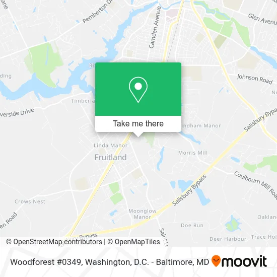Woodforest #0349 map