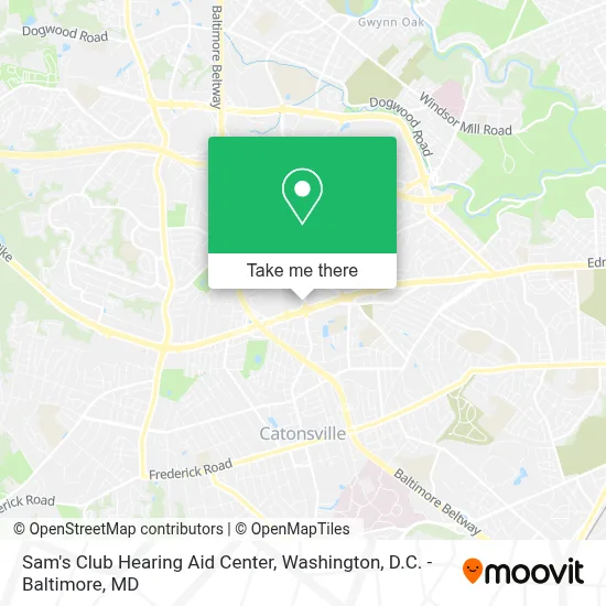 Sam's Club Hearing Aid Center map