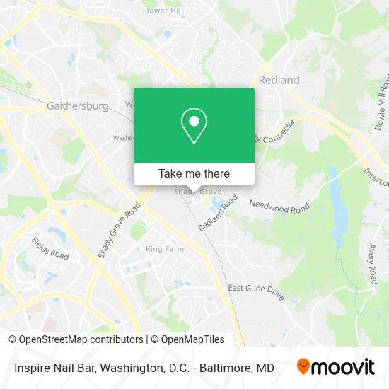 Inspire Nail Bar map