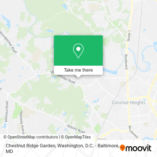 Chestnut Ridge Garden map