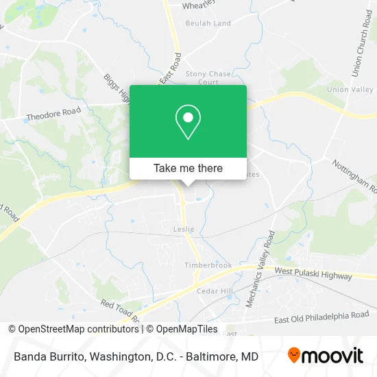 Banda Burrito map