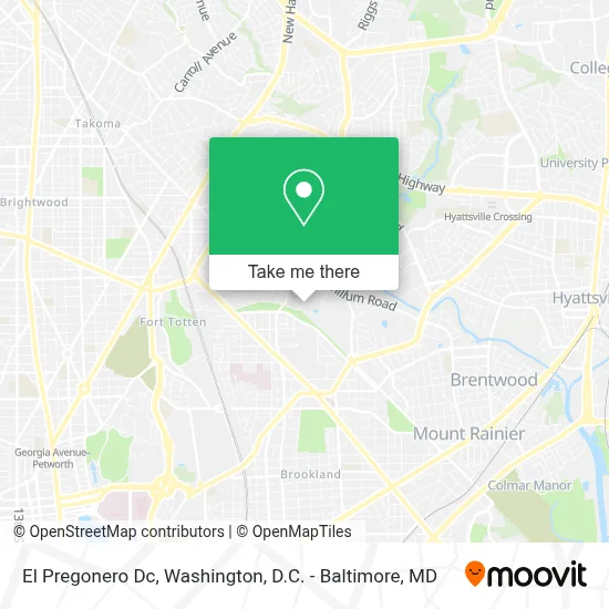 El Pregonero Dc map