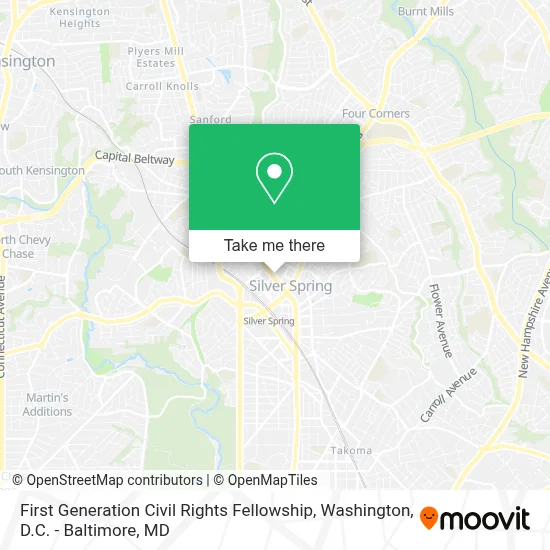 First Generation Civil Rights Fellowship map