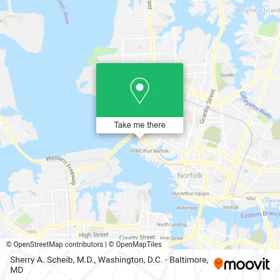 Sherry A. Scheib, M.D. map