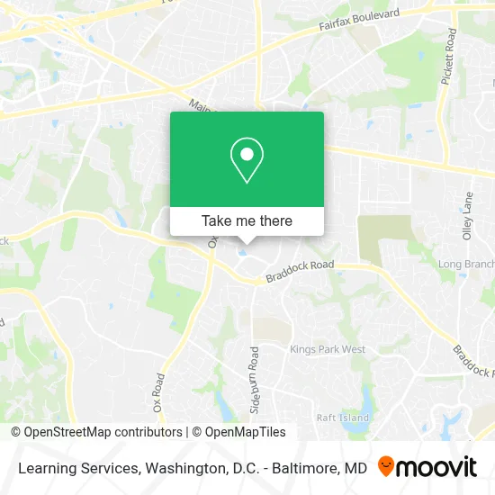 Learning Services map