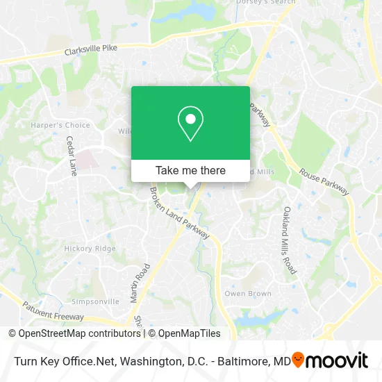 Turn Key Office.Net map